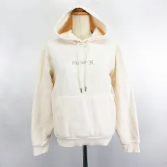 ハーレー Hurley パーカー トップス 長袖 プルオーバー 裏フリース ロゴ XS アイボリー ※EKM