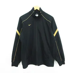 ナイキ NIKE ジャージ ジャケット 長袖 ジップアップ DRI-FIT 切替 ロゴ M ブラック スポーツウェア ※EKM