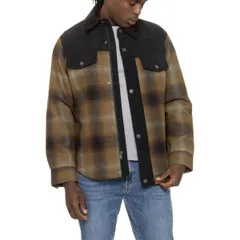 ペンドルトン メンズ アウター ジャケット・ブルゾン シャツ Pendleton Timberline Shirt Jacket Insulated OliveBrown Ombre オリーブのサムネイル