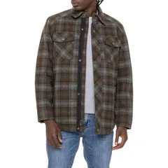 ペンドルトン メンズ アウター ジャケット・ブルゾン シャツ Pendleton Oswego Shirt Jacket Insulated Brolive Blue Plaid ブルーのサムネイル