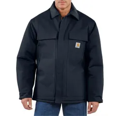カーハート メンズ アウター ジャケット・ブルゾン コート Carhartt C003 Traditional QuiltLineduck Work Coat Insulatedark Navy ネイビー