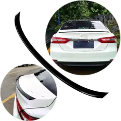 送料無料 トヨタ カムリ Camry 18-22 リアスポイラー トランクスポイラー ABS 貼り付けタイプ 穴あけ不要 ブラック ホワイト カーボン調 外装パーツ 保護 印象向上 フィット感重視 スタイリッシュ 高級感 ドレスアップ 無加工取付 車種専用設計