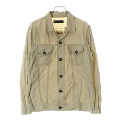 Levi's (リーバイス) 00s ダブルフラップポケット バックプリント コットン トラッカージャケット ベージュ 70599-63のサムネイル