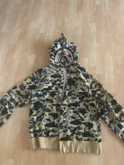 アベイシングエイプ イエローカモフラ WHO フーディー Tシャツ XXL