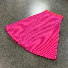 ZARA ザラ ワンピース プリーツスカート リブニット フレア ピンク レディース