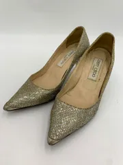 Jimmy Choo ジミーチュウ グリッター ポインテッドトゥ パンプス size34 2分の1/シルバー/ゴールド ■■◎レディース