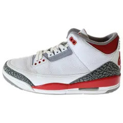 NIKE (ナイキ) AIR JORDAN 3 RETRO OG Fire Red エアジョーダン 3レトロ ファイアー レッド ハイカットスニーカー ホワイト/レッド US11/29cm DN3707-160