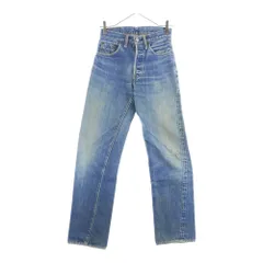 Levi's (リーバイス) 60S VINTAGE 501 BIG E Sタイプ ボタン裏刻印6 Vステッチ 足長R デニムパンツ インディゴ