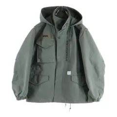 WTAPS (ダブルタップス) 20AW WSFM JACKET 裏地キルティング コットンツイル ミリタリー 中綿ジャケット オリーブ 202WVDT-JKM01のサムネイル