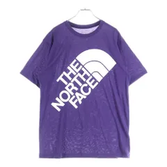THE NORTH FACE (ザノースフェイス) ロゴプリント クルーネック 半袖Tシャツカットソー パープル NT31506Z