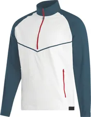 フットジョイ メンズ アウター ジャケット・ブルゾン シャツ FootJoy Mens Zephyr Long Sleeve Golf Windshirt DenimWhite ホワイトのサムネイル