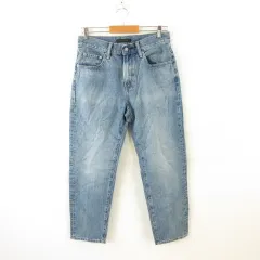 ユニクロ UNIQLO レギュラーフィットジーンズ テーパード ロング 青 29 *A790