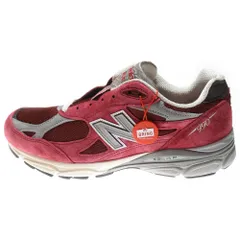 New Balance (ニューバランス) 990V3 スエード ローカットスニーカーシューズ ボルドー US11.5/29.5cm M990TF3