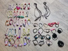 全54個) キッズ用ヘアゴム セット / ヘア アクセサリー コレクション