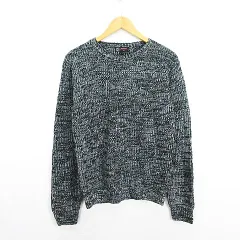 エムケーミッシェルクランオム MK MICHEL KLEIN HOMME ニット セーター 長袖 丸首 ミックス糸 46 ブラック系 ※EKMのサムネイル