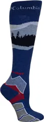 コロンビア メンズ アンダーウェア 靴下 Columbiadult OmniHeat Mountain Range Over the Calf Ski Socks Mountain Blue ブルーのサムネイル