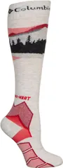 コロンビア メンズ アンダーウェア 靴下 Columbiadult OmniHeat Mountain Range Over the Calf Ski Socks Chalk Heather チョークのサムネイル