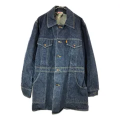 70年代 Levi's リーバイス デニムブッシュジャケット ヴィンテージ インディゴブルー(メンズ X-LARGE)中古 古着 X4792