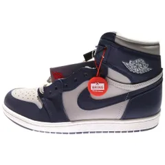 NIKE (ナイキ) AIR JORDAN 1 HIGH 85 GEORGETOWN エアジョーダン1 ジョージタウン ハイカットスニーカー ネイビー/グレー US9.5/27.5cm BQ4422-400