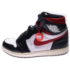 NIKE (ナイキ) AIR JORDAN1 RETRO OG エアジョーダン1 レトロ オージー ジムレッド ハイカットスニーカー ホワイト/ブラック/レッド US9/27cm 555088-061