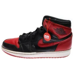 NIKE (ナイキ) 【観賞用 2013年製】AIR JORDAN 1 RETRO HIGH OG BRED エアジョーダン レトロ ブレッド ハイカットスニーカー ブラック/レッド US9.5/27.5cm 555088-023