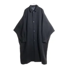 HARE (ハレ) ウール ワイド ステンカラーコート ブラック HA030160ADのサムネイル