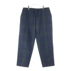 COMOLI (コモリ) 18AW ×BEAMS ビームス ポリエステル ウール チェック パンツ グリーン/ネイビー N03-03011のサムネイル