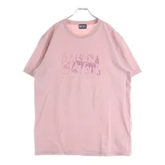 DIESEL (ディーゼル) ロゴプリントクルーネック 半袖Tシャツ カットソー ピンク A05806