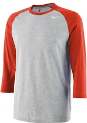 ミズノ メンズ トップス Tシャツ Mizuno Mens 34 Practice Tee GreyRed グレー