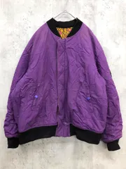 NOISE MAKER ノイズメーカー NMA-MB03 リバーシブル ブルゾン ボンバー ジャケット sizeL/紫×レオパード ■■◎メンズ
