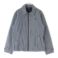 POLO RALPH LAUREN (ポロラルフローレン) ポニー刺繍 チェック ジップアップ スイングジャケット ブルゾン ホワイト