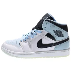NIKE (ナイキ) AIR JORDAN 1 MID ICE BLUE NUBUCK エアジョーダン1 アイスブルー ヌバック ハイカットスニーカー ブルー/ホワイト US7/25cm DV1308-104