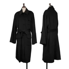 モスキーノ クチュールMOSCHINO COUTURE ウールベルテッドコート 黒M位のサムネイル