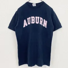 古着 used　champion　チャンピオン　半袖カレッジプリントTシャツ　オーバーン大学　クルーネック　ネイビー　Lサイズ