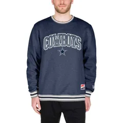 ニューエラ メンズ アウター パーカー・スウェットール シャツ Mens New Era Navy Dallas Cowboys Big Tall Pullover Sweatshirt Cow Navy ネイビー