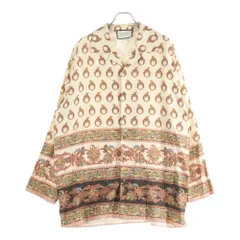 GUCCI (グッチ) エスニック総柄 シルク 長袖シャツ マルチ 597913 ZADAEのサムネイル