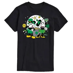 ディズニー メンズ トップス Tシャツ グラフィック Disneys Mickey Minnie Mouse Mens Pot Of Gold Graphic Tee Black ブラック