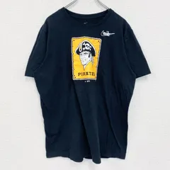 古着 used　NIKE　ナイキ　半袖プリントTシャツ　ピッツバーグ　パイレーツ　クルーネック　黒　ブラック　Lサイズ