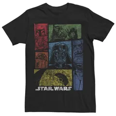 アニメキャラクター メンズ トップス Tシャツ Licensed Character Menstar Wars Vader Says Boxed Up Retro Tee Black ブラック
