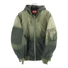DIESEL (ディーゼル) J-COMMON セパレートフード 染加工 フライトジャケット カーキ A10500