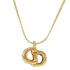 極美品 ディオール dior CD ペンダント ネックレス ゴールド Y853