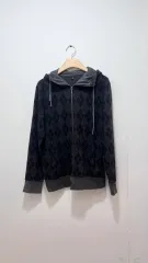 UNIQLO ユニクロ アーガイル パータン WHO ジップアップ (レディース M)