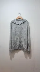 UNIQLO ユニクロ グレー フード ジップアップ (レディース M)