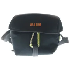 MSGM (エムエスジーエム) ロゴプリント カラビナ付き ナイロン ショルダーバッグ ブラック 3140MZ25のサムネイル