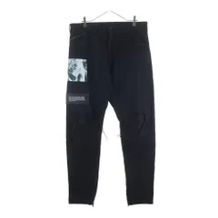 JULIUS (ユリウス) 18AW 10oz Denim Pants 裾ジップ スリム ダメージ加工 デニムパンツ ブラック 637PAM12-CHAのサムネイル