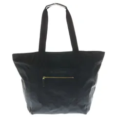 JIL SANDER (ジルサンダー) ロゴプリント フロントポケット ナイロン トートバッグ ブラックのサムネイル