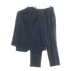 Paul Smith LONDON (ポールスミス ロンドン) ウール セットアップスーツ ノッチドラペル 3B ストライプ シングルテーラードジャケット ストライプ スラックスパンツ ネイビー FM-HK-52259