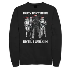 スター ウォーズ メンズ アウター パーカー・スウェット シャツ Menstar Wars 34Party Dont Begin Until I Walk In34 Sweatshirt Blackのサムネイル