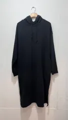 UNIQLO ユニクロ ブラック フード ONE PIECE (レディース XL)