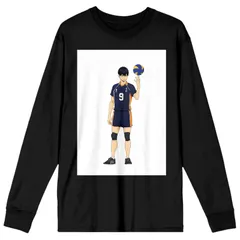 アニメキャラクター メンズ トップス Tシャツ Licensed Character Mens Tobio Kageyama Haikyu Tee Blue ブルー